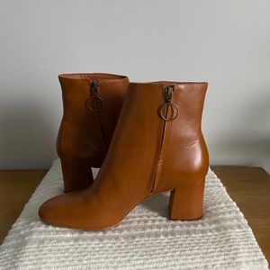 ABLE brown leather boots 8.5